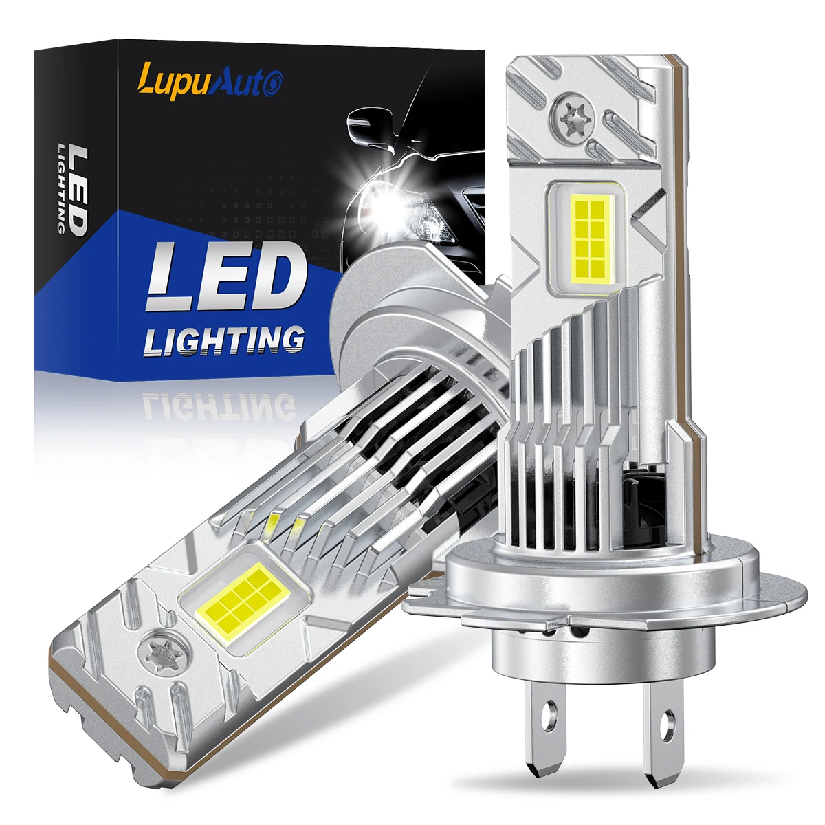 

﻿30000LM 2Pcs H7 4300K LED Headlight Bulbs High Low Beam H7 Super Bright 12V 6500K 4300K Car Motorcycle Auto Lights