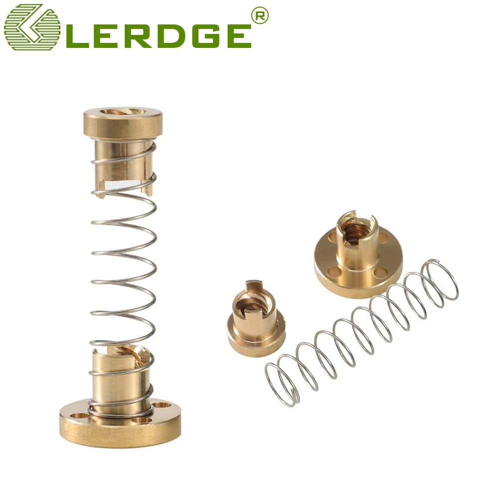 Lerdge Brass round nuts T8 Lead screw  Elimination Gap Nut 3d printer parts for ender 3 ENDER 5 prusa mk3S CR10 VORON 3D printer