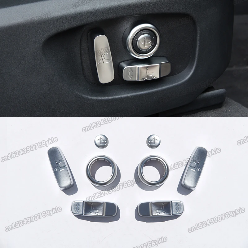 

pearl chrome abs car seat adjust button cover for jaguar xe xf f-pace 2016 2017 2018 2019 2020 2021 2022 e pace f e-pace styling