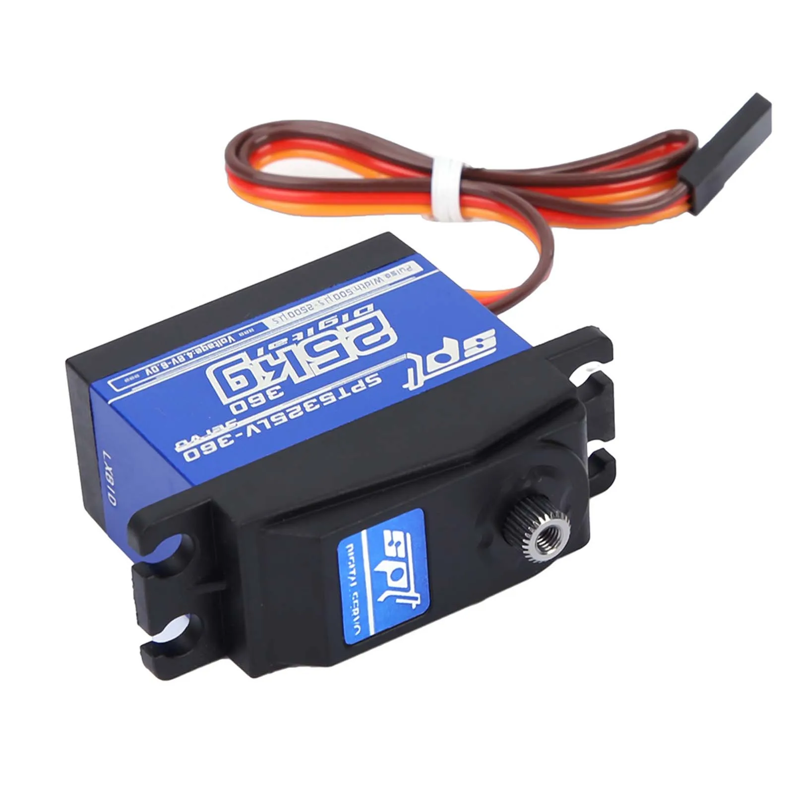 1500μs/ 330hz Digital Servo 1500μs/ 330hz 360 Continuous Rotation SPT5525LV-360 25KG Digital Servo RC Robot Model Accessories