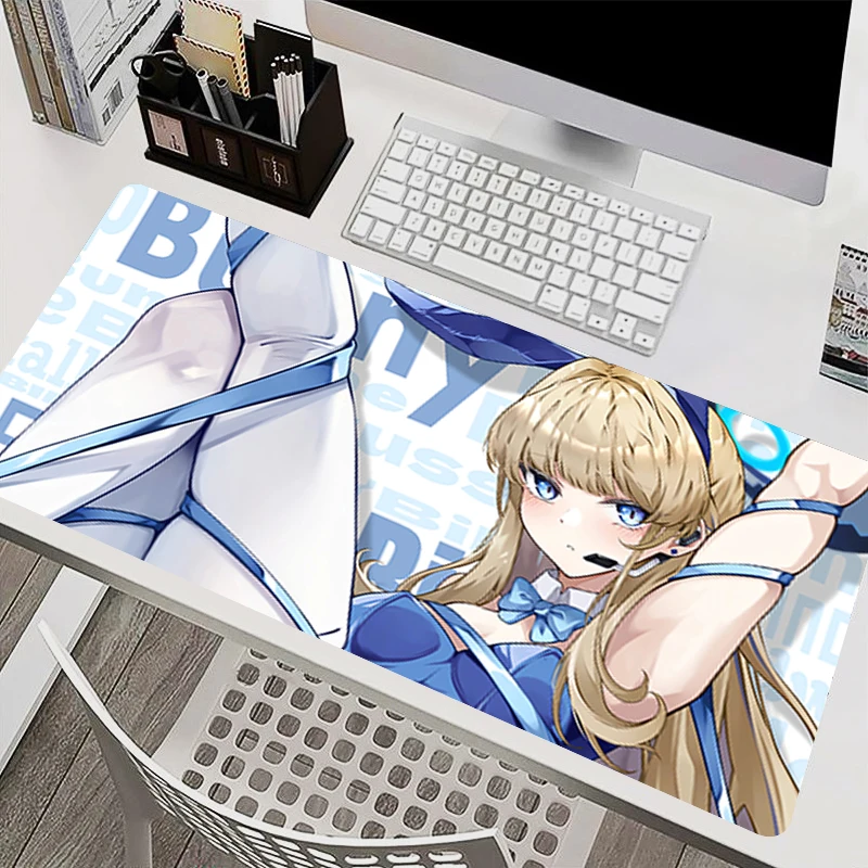 Mouse Pad kawaii Anime desk mat Large E-sports Gamer Mat Blue Archive Asuma Toki Computer Keyboard Pad Rubber Gaming Mausepad