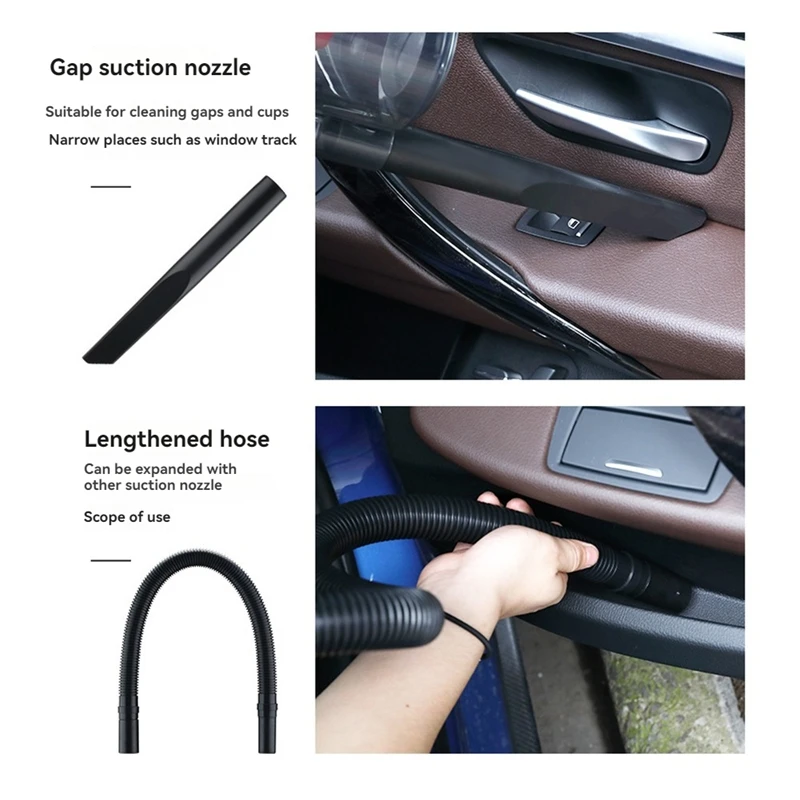 150W 7000PA Car Vacuum Cleaner Wet/Dry Portable Handheld Vacuum Cleaner W/4.5M Power Cord For Car Strong Power Suction