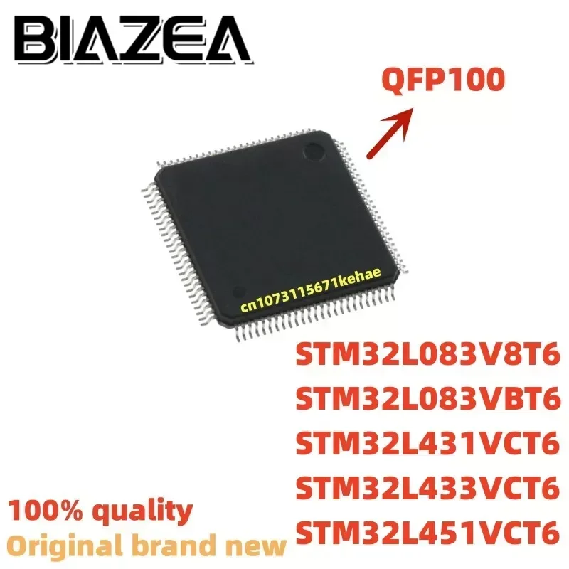 1piece STM32L083V8T6 STM32L083VBT6 STM32L431VCT6 STM32L433VCT6 STM32L451VCT6 QFP100 Chipset