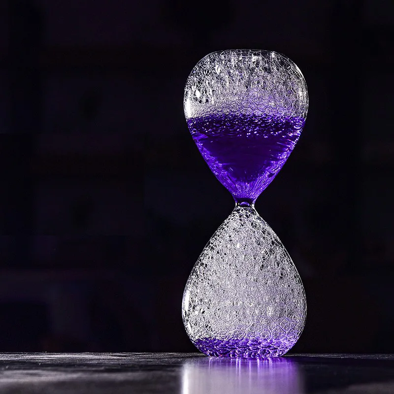 New Creative Product Bubble Hourglass Home Decoration Desk Sandglass Water Liquid Drift Bottle Glass Novelty Gift Fashion Crafts