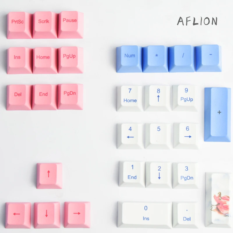 Aflion-기계식 키보드, Sansheng III 108 키 게임 애니메이션 Pbt 키캡 테마, 맞춤형 OEM 프로필 열 승화