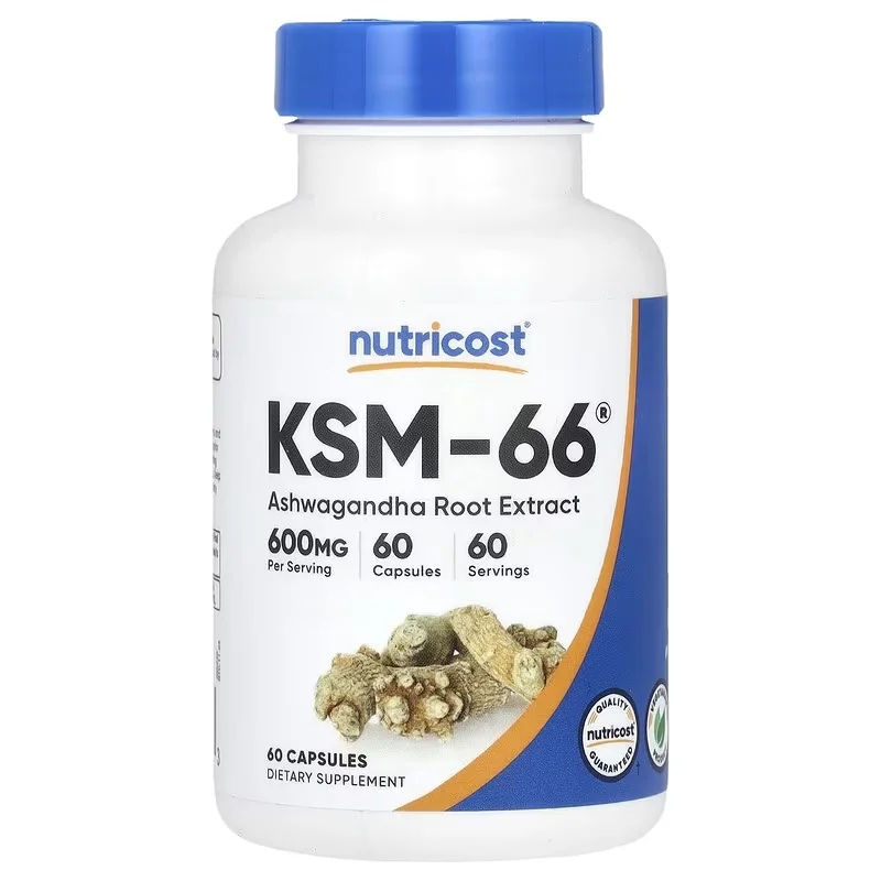 KSM-66 Ashwagandha Extracts Capsules - Relieve Stress and Mood, Promote Sleep Quality, Increase Focus and Brain Health