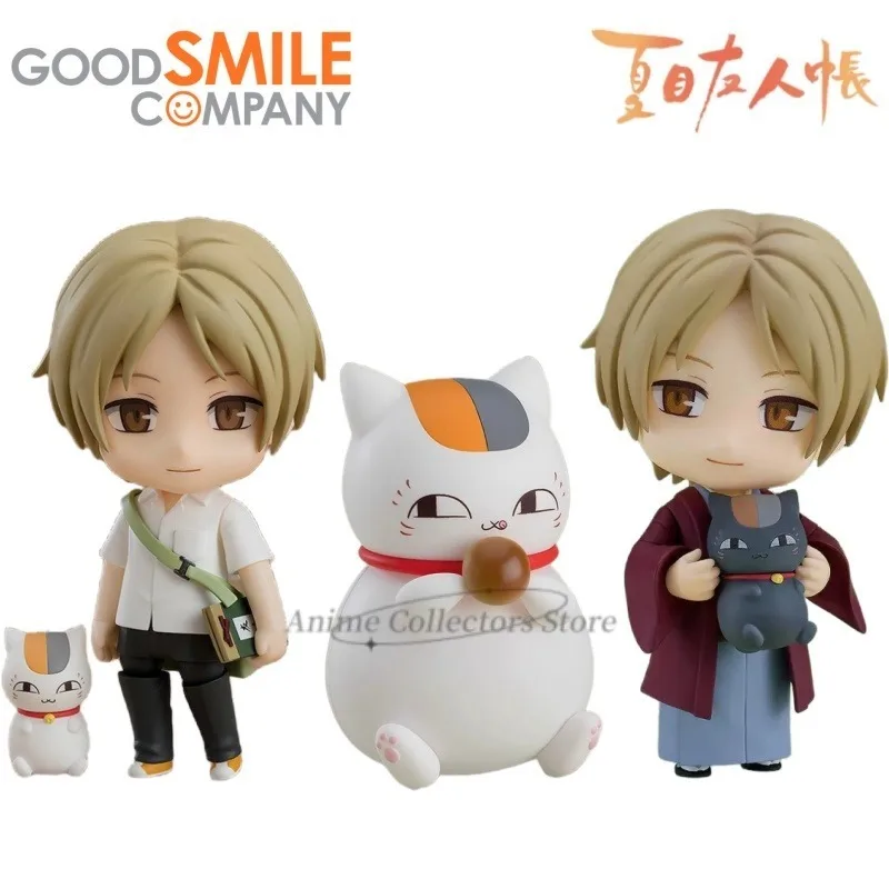 In Stock Good Smile Company Original GSC Nendoroid Natsume's Book of Friends Natsume Takashi Nyanko Sensei Anime Figures Toys