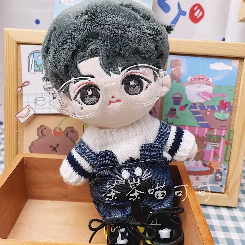 New 20CM Cotton Doll Plush Toy Stuffed  Cosplay Doll Clothes Sweater Knitted Christmas Sweater Replacement  Clothes