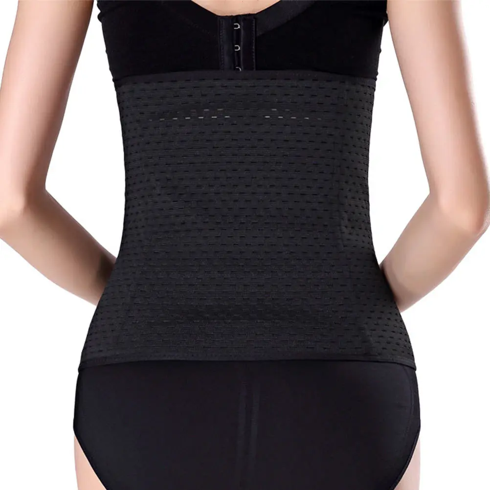 

1Pcs Waist Trainer Belt Ductile Material Elegant Look Home Work Gym Black Body Shape Belt
