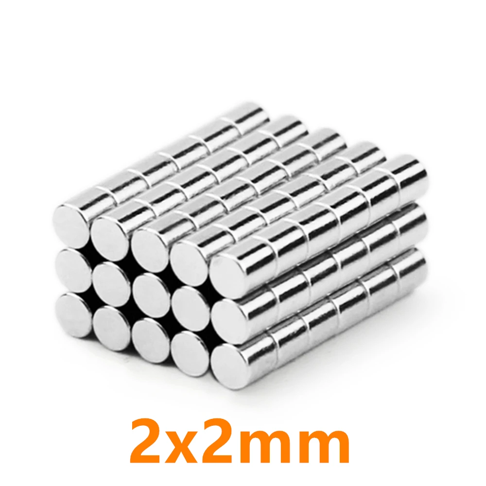 

5000pcs Strong Round 2*2mm N35 Rare Earth Neodymium Magnet Art Craft Fridge 2x2mm