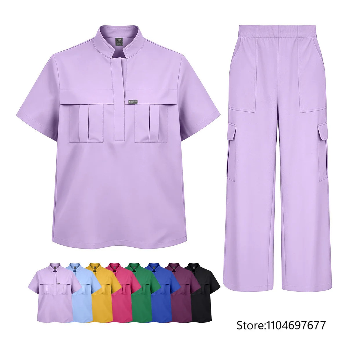 Doctor Nurse Uniform Short Sleeved Long Pants Hand Washing Surgical Suit Dentistry Set Hospital Operating Room Workwear