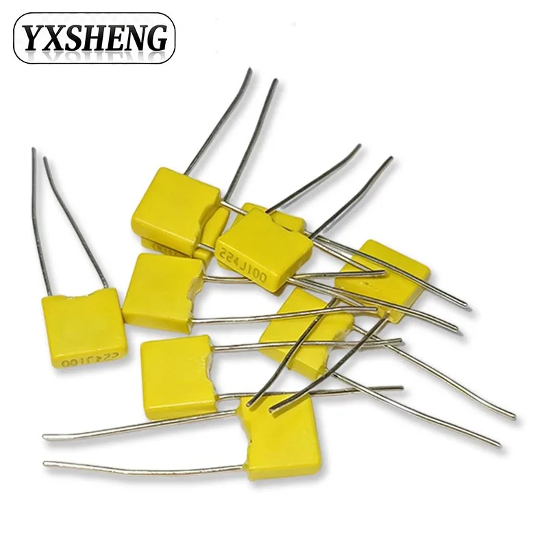 50PCS 100V Correction Capacitor 1NF(102) 1.5NF (152) 10NF(103) 15NF(153) 47NF(473) 220NF (224) Polypropylene Safety Plastic Film