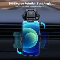 Car Mount 360 Rotation Suction Cup Universal for All Phones Dashboard Windshield Desk GPS Navigation Washable Adhesive Holder
