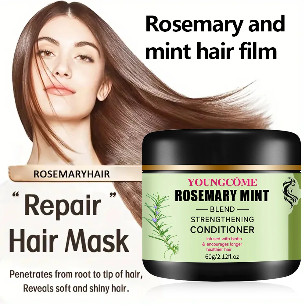 30g/60g Rosemary moisturizing hair mask infused with biotin to strengthen and condition hair, moisturize scalp soft hair