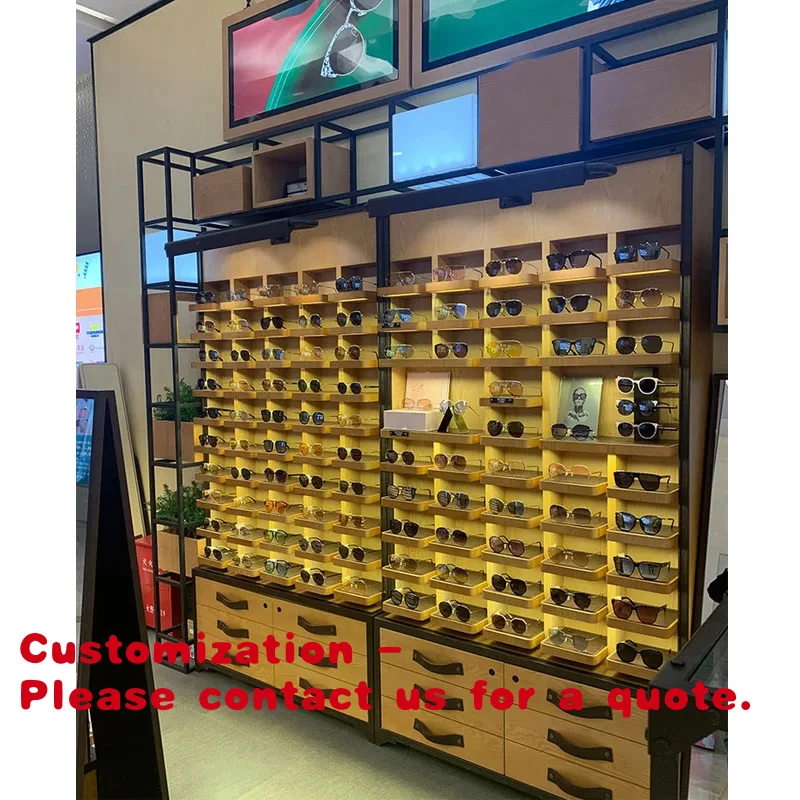 custom.Custom Made Optical Shop Display Showcase Cost-Effective and Environmentally Friendly Design
