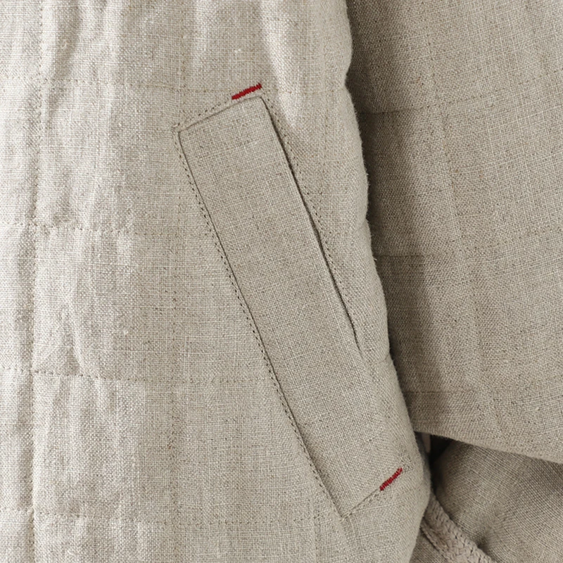 

Новое зимнее хлопково-льняное пальто Jaet со стегаными пуговицами в стиле ретро, повседневное цветное художественное женское пальто с капюшоном, длинное све, Thiened