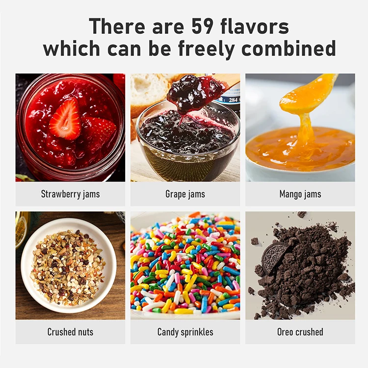 آلة بيع الآيس كريم بدون طيار لمدة 24 ساعة مخصصة، نظام الأعمال التجارية للآيس كريم الناعم ذاتي الخدمة