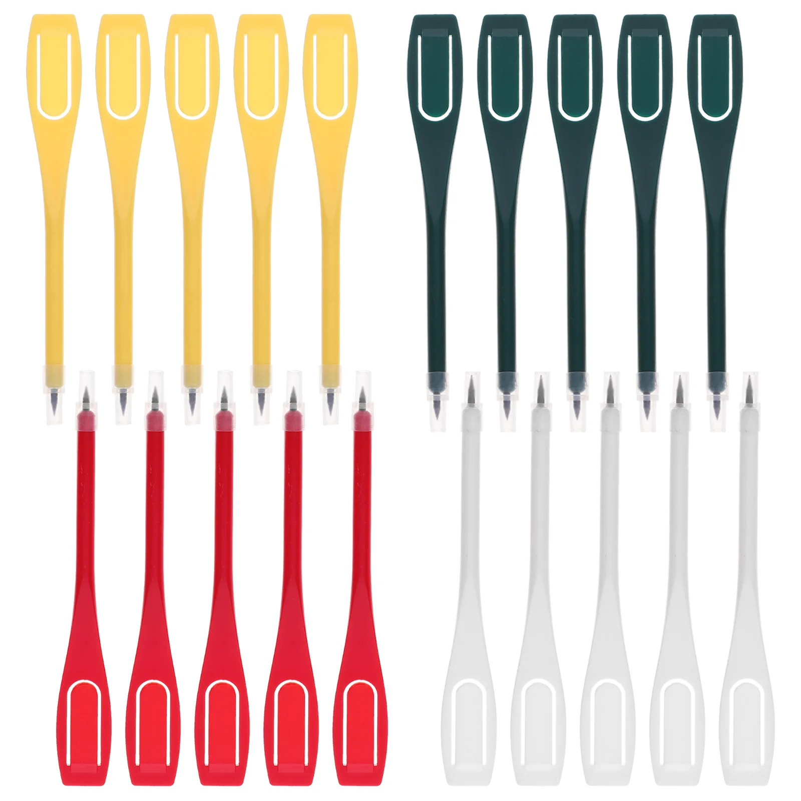 

20Pcs Mixed Color Golf Scoring Pen Scoring Pencil Lead Marker Pen Portable Clip for Score Recording Cleaning Mud from Clubs