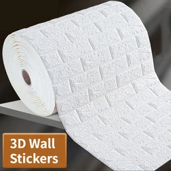 3D Continuous Brick Wall Stickers Self-adhesive Wallpaper Waterproof Stickers DIY Home Decor adesivos de parede wall paper