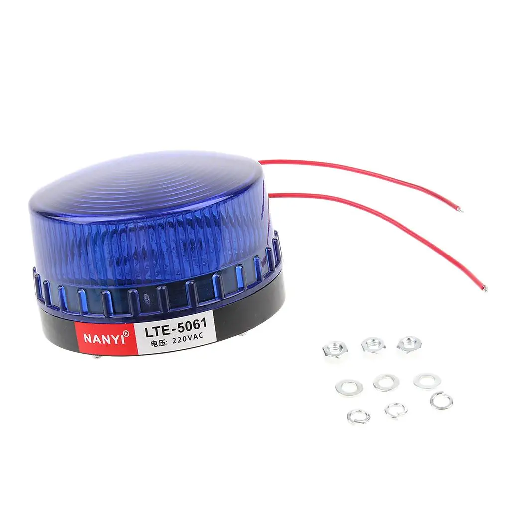 

Industrial Flashing Warning Light Blue LED Beacon Dustproof Waterproof Signal Lamp for Sentry Box Use