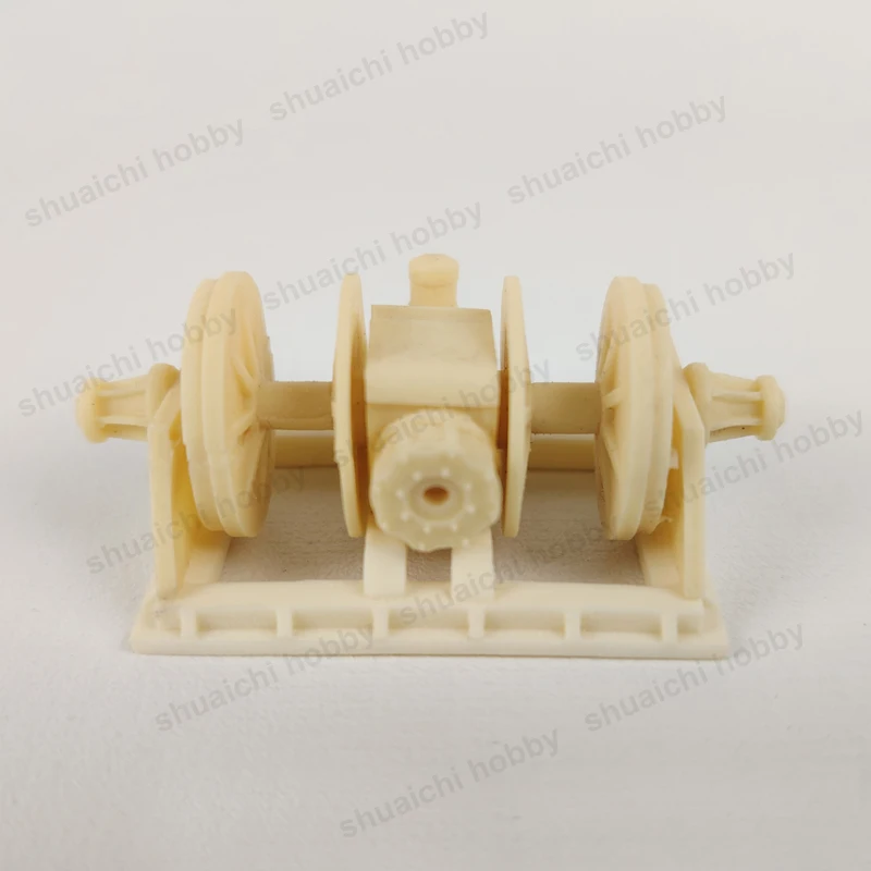 1 Zestaw 52x28x18mm Symulacja Wciągarki Żeglarskiej Zestaw Żywiczny Kotwica Wciągarka Akcesoria do Dioramy do Tworzenia Detaliowanych Miniaturowych Scen Marynistycznych