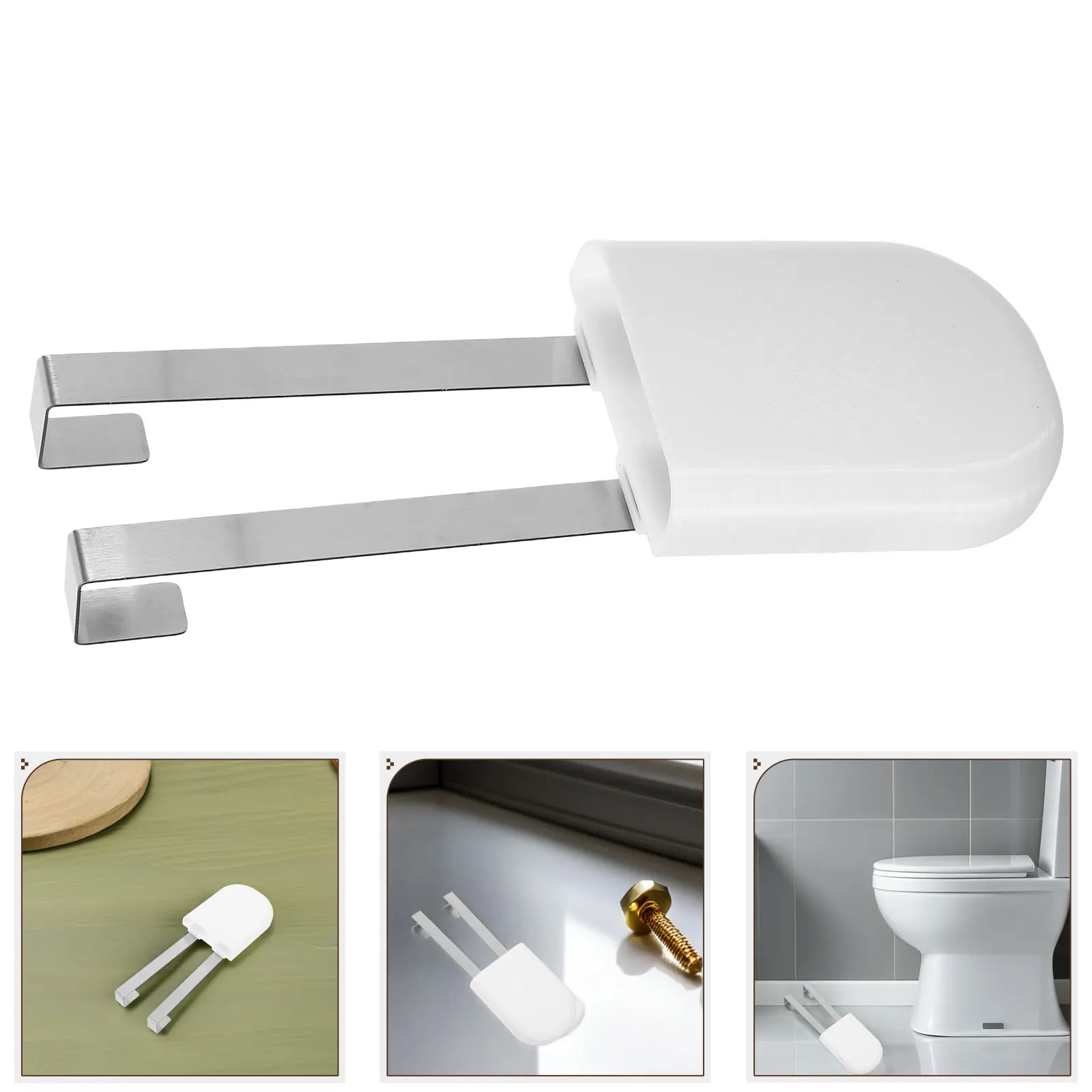 

2Pcs Toilet Tank Cleaning Tablet Holder 7.39x2.63x0.83in Hanging Bracket Organizer for Cleaners Fast Installation Even