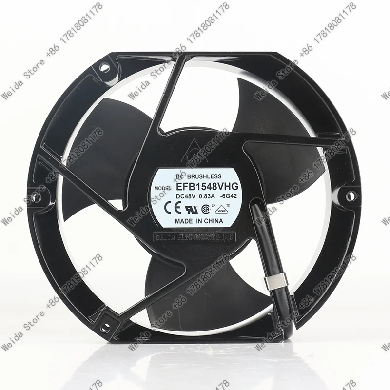 

Original Delta 17251 double ball bearing high air volume variable frequency 17CM cooling fan 48V 0.83A EFB1548VHG