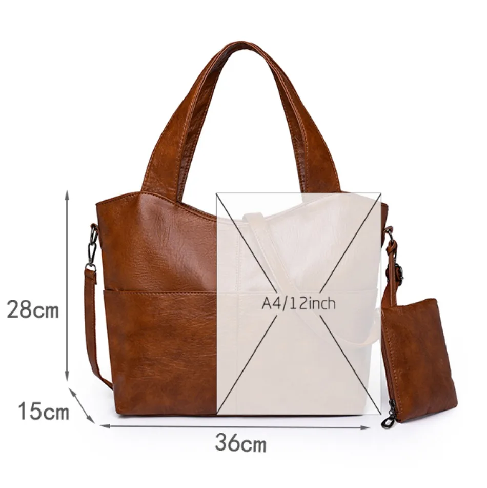 High Quality Soft Leather Shoulder Bags for Women 2024 High-capacity Tote Hnadbags Luxury Hnadbags Women Bag Designer Sac A Main