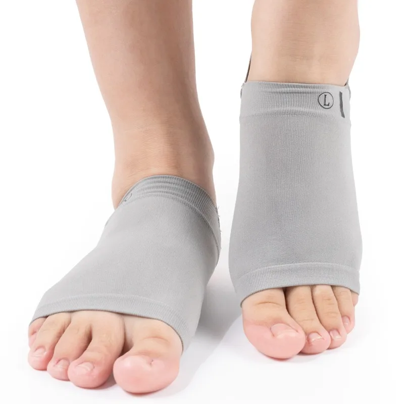 1 Pair Elastic Arch Support Bandage Socks, Flat Feet Compression Arch Sleeves, Orthopedic Foot Support for Men & Women image 3