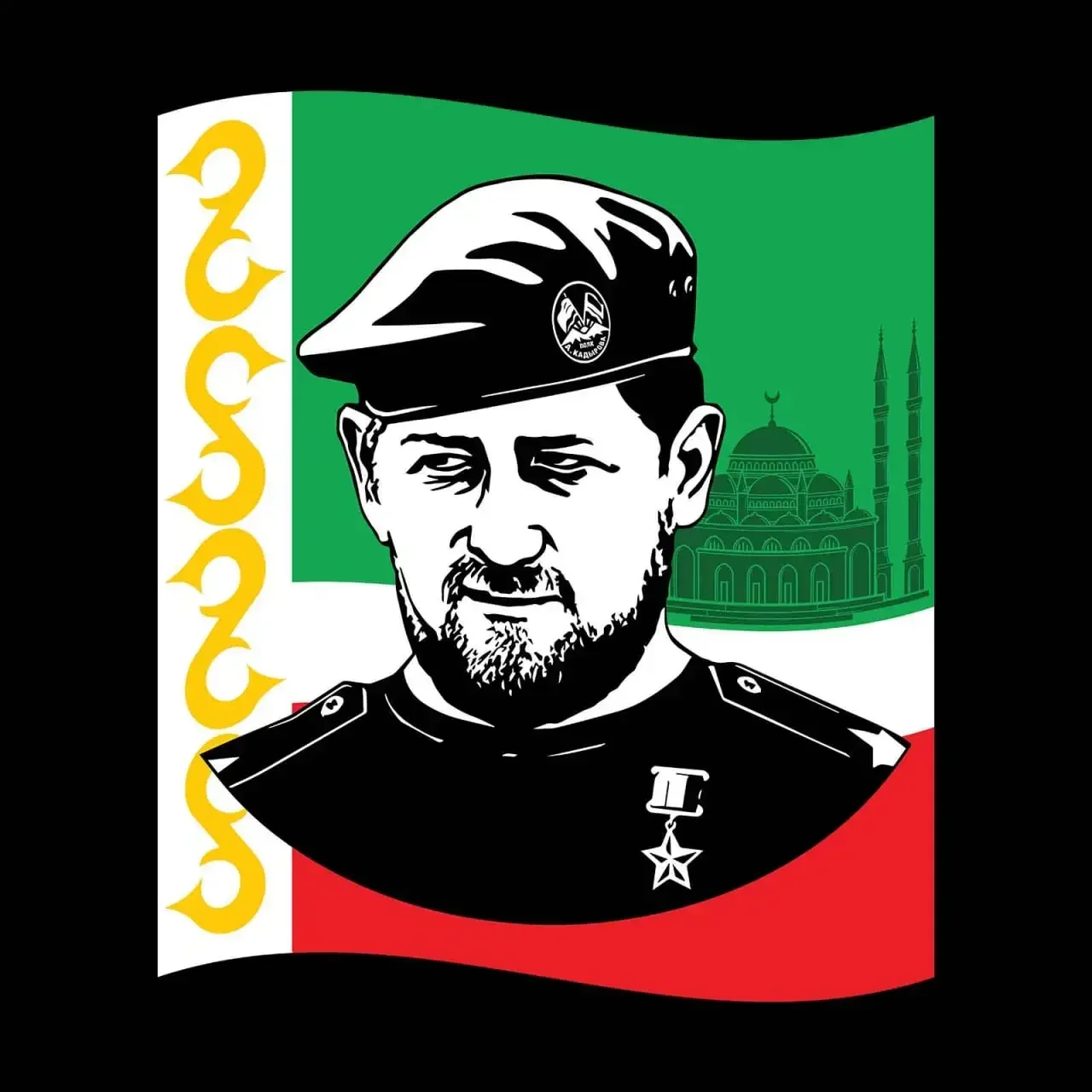 New 100% Cotton O-Neck Summer Short Sleeve Casual Mens T-shirt Size S-5XL Chechen Leader Ramzan Kadyrov T-Shirt  Printed T-shirt