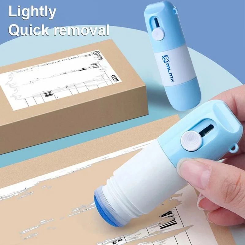 2 In 1 Thermal Paper Correction Fluid With Unboxing Knife Durable Thermal Paper Data Identity Protection Fluid Eraser Box Opener