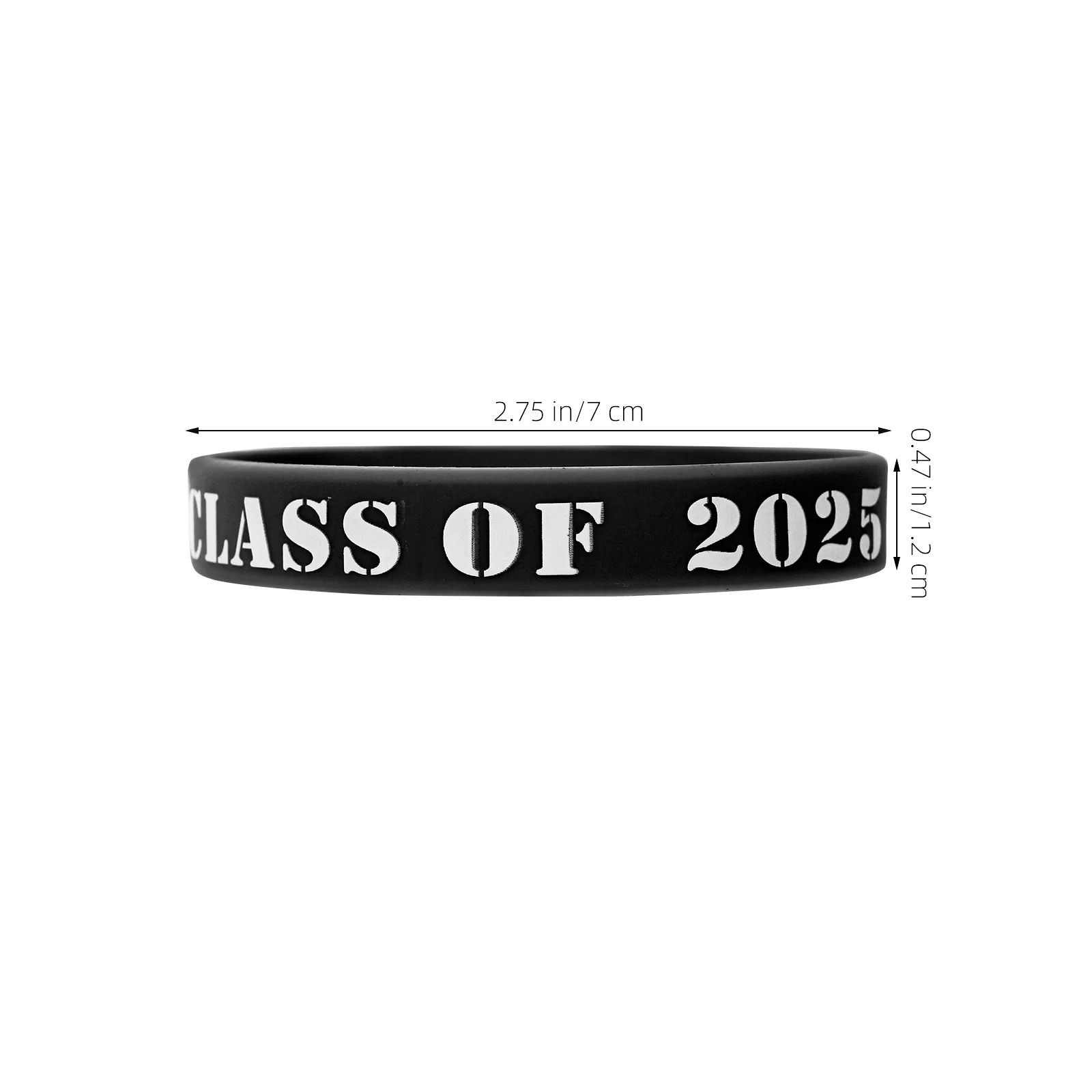 25 Pcs Reusable Wristbands Graduation Bracelet School Supplies Portable Black for Events