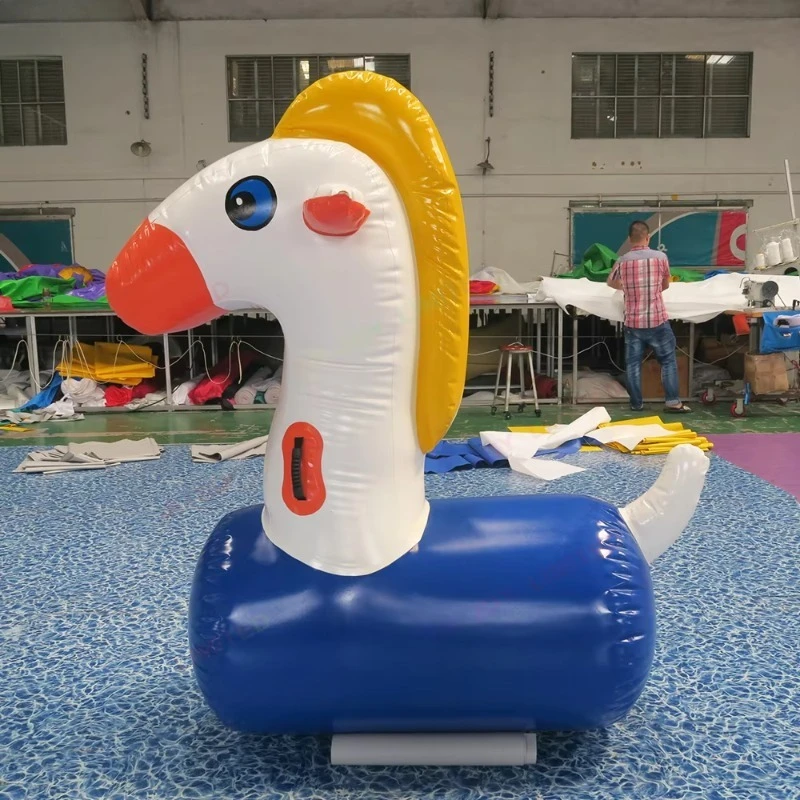 Commercial Rental Inflatable Hop Racing Derby/Horse Outdoor Fun Derby Jumping Race Game Kids and Adults Inflatable Horse Racing