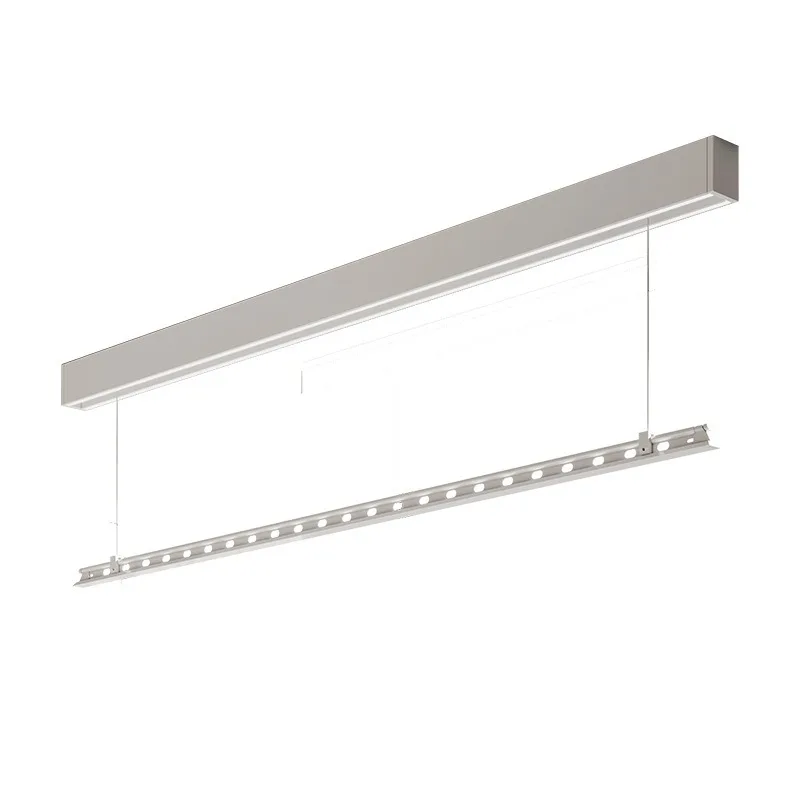 Invisible intelligent drying rack balcony curtain box single rod remote control lifting household extremely narrow
