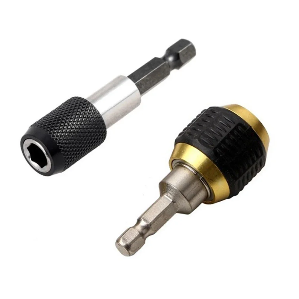 2pcs Hex Shank 50mm/60mm Keyless Drill Chuck Driver Quick Change Convertor Drill Bit Holder Drill Chuck Adapter Power Tools