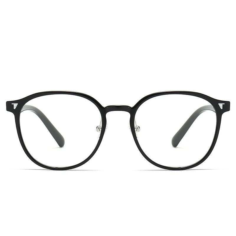 نظارات طبية دائرية من KAROS Designer بإطار كبير للنساء مضادة للضوء الأزرق فوتوكروميك تقدمية متعددة البؤر #4