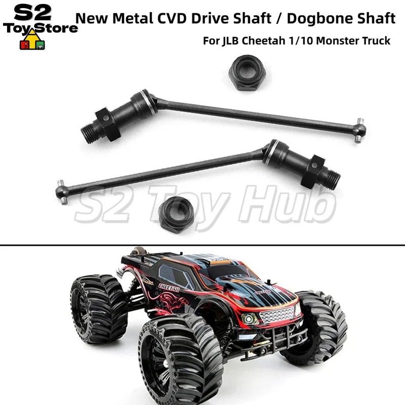 

JLB Cheetah New Heavy Duty Metal CVD Drive Shafts EA1061 Replacement Parts For 1/10 Scale 4WD Electric RC Monster Truck