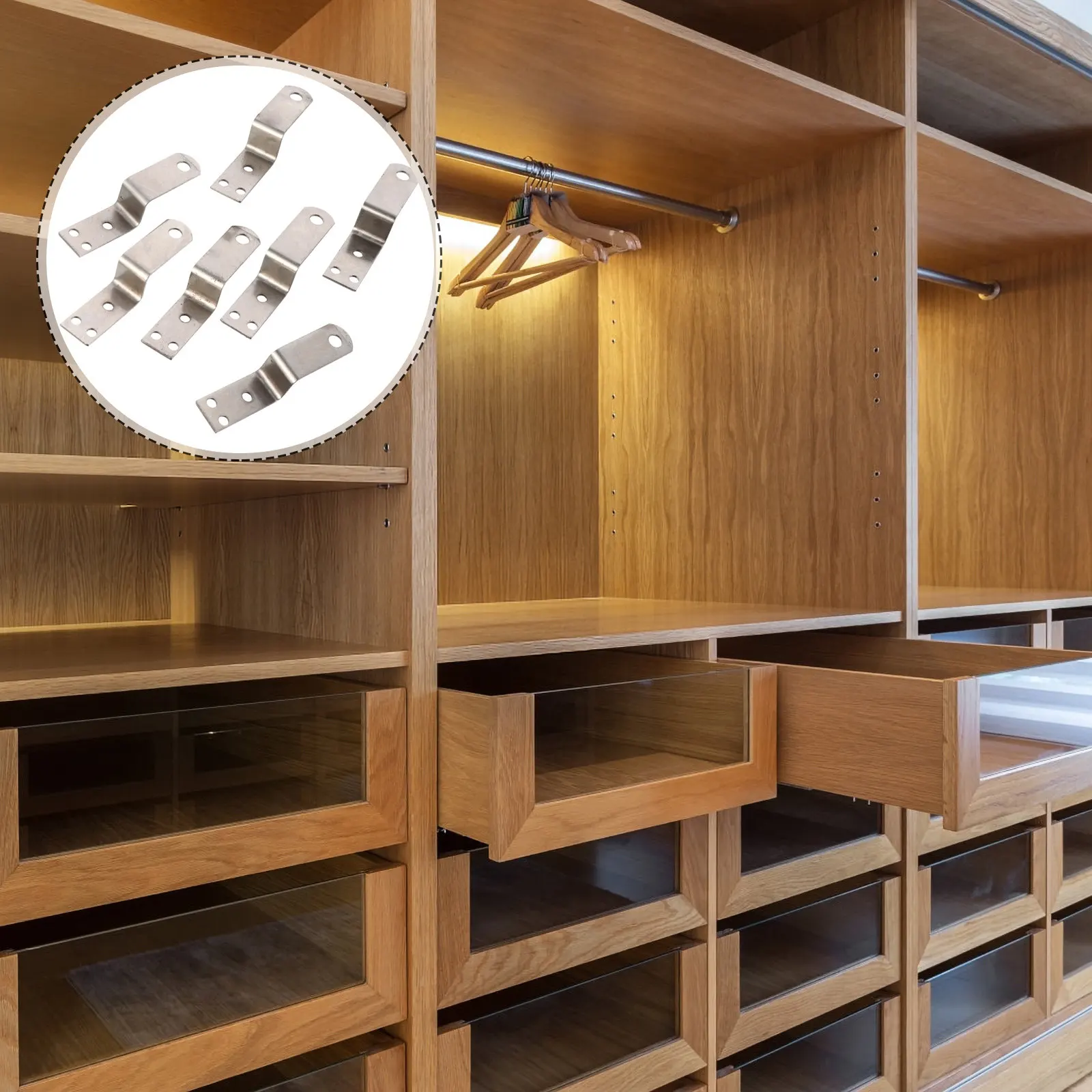 

Набор из 10 Z-образных кронштейнов для подвешивания картин, железные усиленные зажимы-кронштейны для рам, зеркал, полок, настенного искусства, гипсокартона