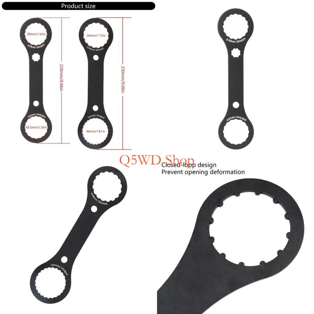 Q5WD Professional Metal Bottom Bracket Wrench Precisions Engineered Bottom Bracket Wrench Upgrades for Mountain & Road Bikes