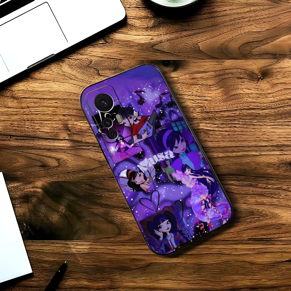 Cute Winx G-Girl Club C-Cartoon Phone Case For Xiaomi 11 Redmi Note 11 5G 8T 9A 9 10T Note8Pro Note9 12SUltra Black Case