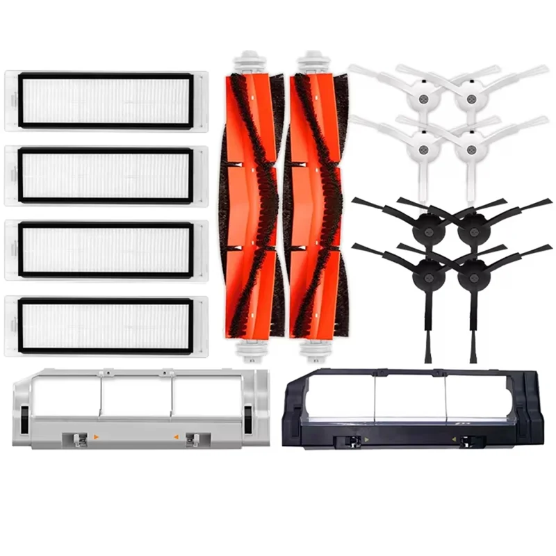 A83G-untuk Xiaomi Mi Robot 1/1S SDJQR01RR SDJQR02RR E3, S4, S4 Max, S5 Penyedot Debu Filter Sikat Sisi Utama Bagian Pel
