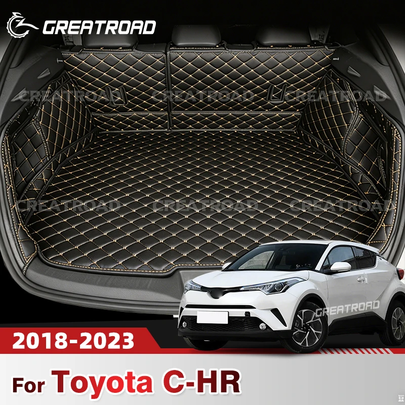 

Для Toyota C-HR 2018-2023 2022 2021 20 19 авто полное покрытие коврик для багажника автомобильный чехол коврик грузовой вкладыш внутренняя защита аксессуары