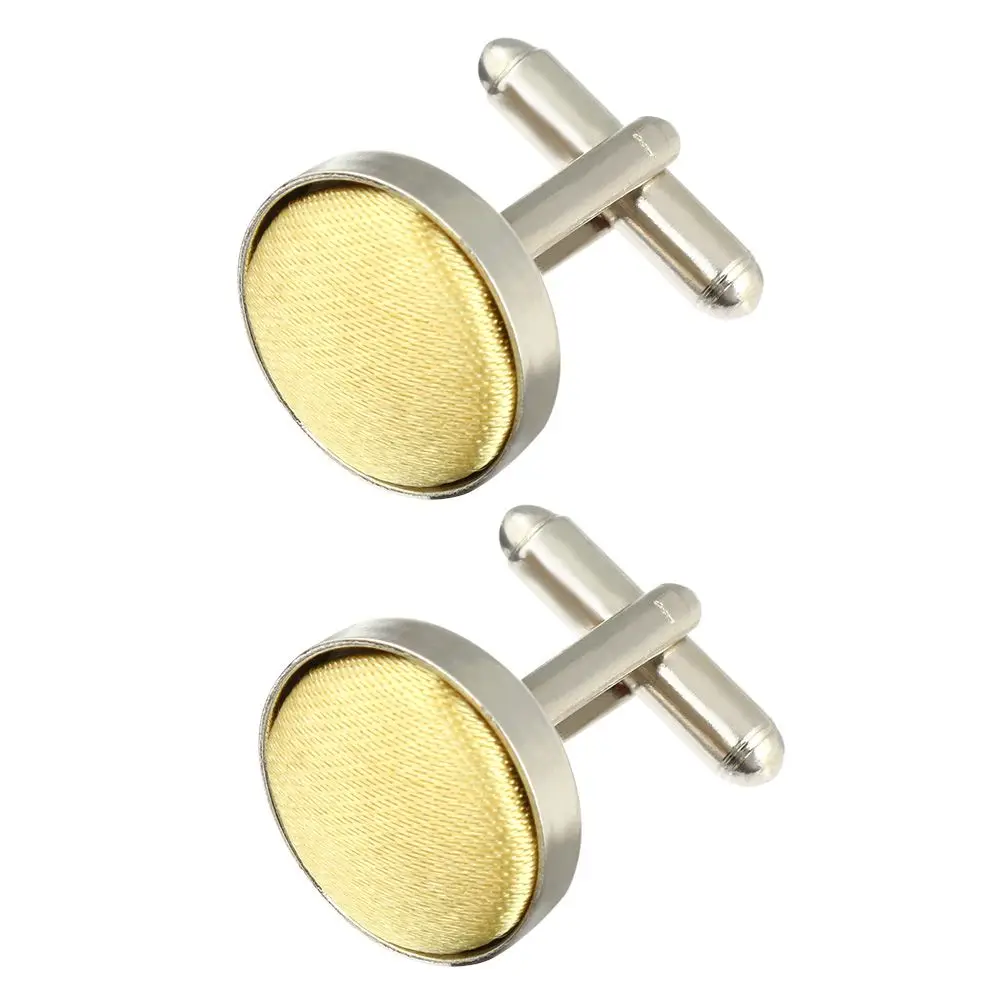 High Quality Novelty Solid Color Wedding Stylish Plain Mens Cufflinks Shirt Cuff Links Clothes Buttons Apparel
