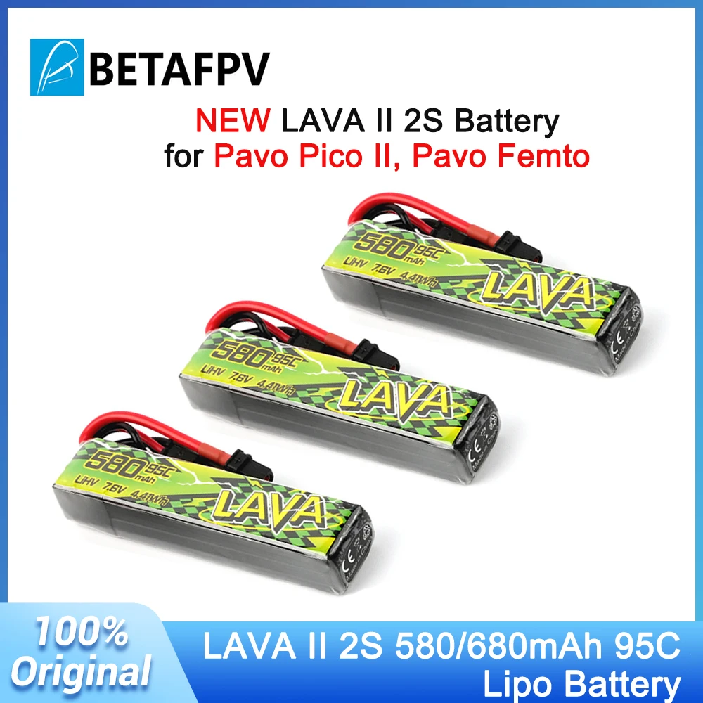 Drone Battery Li-Ion - BETAFPV 95C LAVA II 2S バッテリー