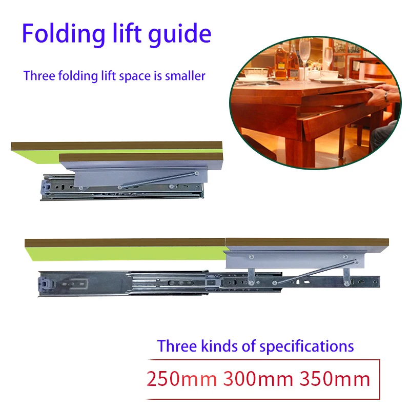 

Custom adjustable track mesa extension folding buffer extender board hardware mesa extender