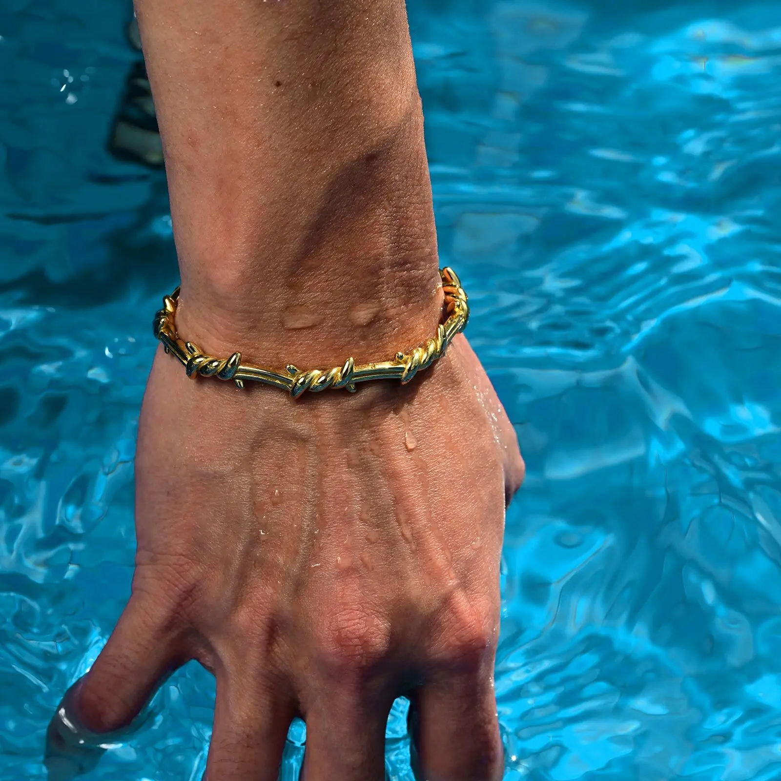 

Punk Knot Open Bracelet for Men Boys,Twisted Knot Stainless Steel Screw Cuff Bangle,Trendy Male Jewelry Gift