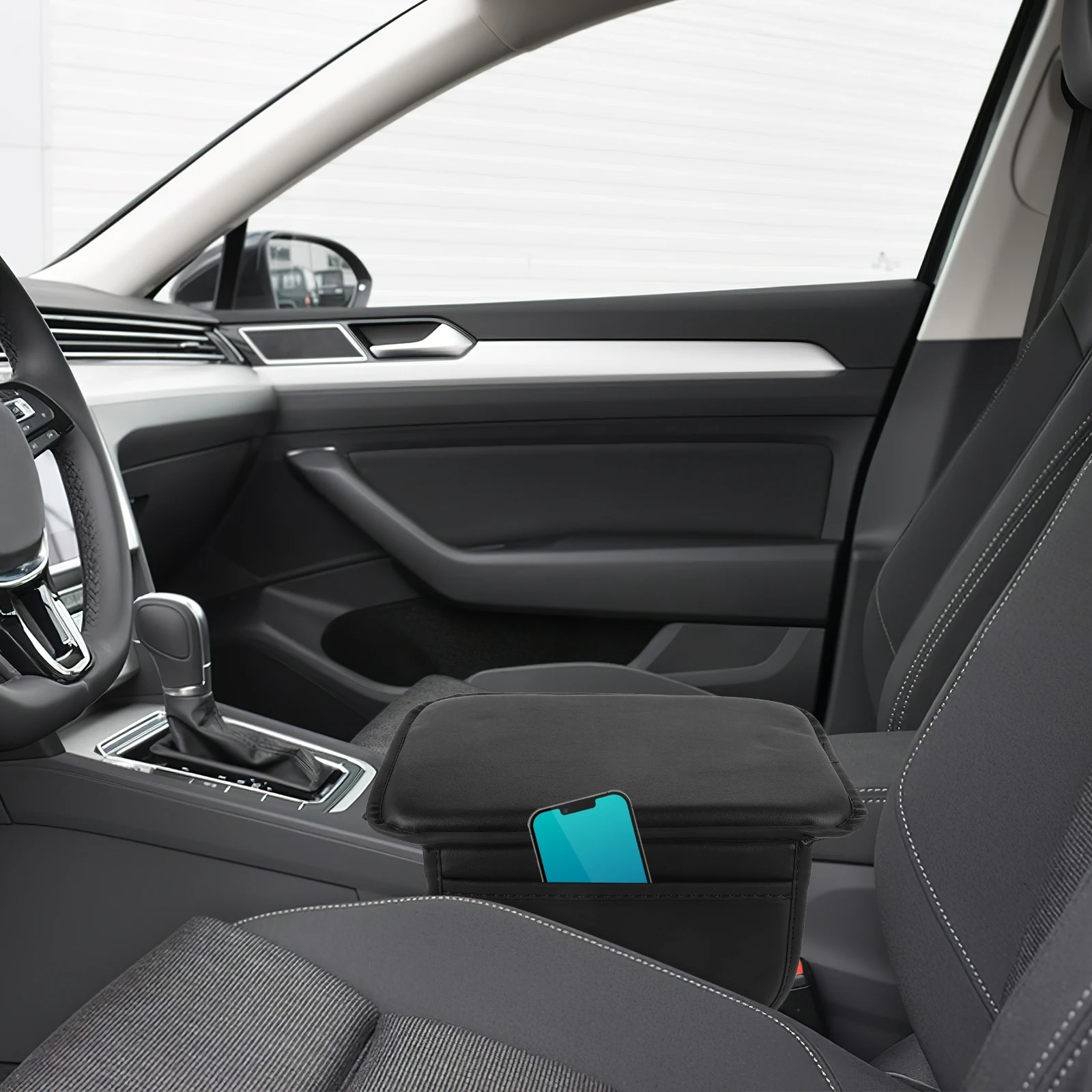

Memory Foam Support Armrest Pads Cushion Increased Comfort Universal Car Center Arm Rest Cover For Car Console Cover