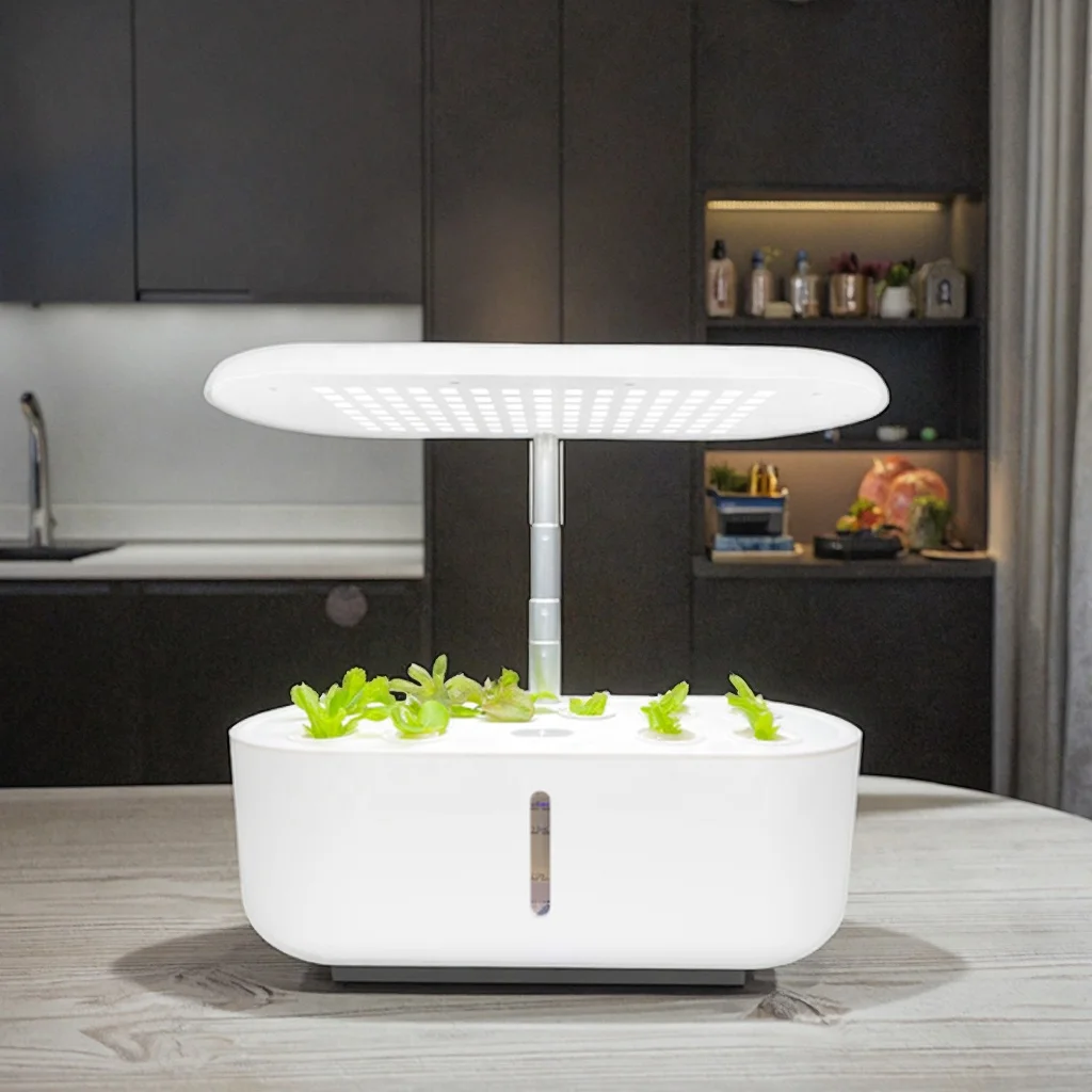 

Набор для проращивания трав, 10 портов, автоматическая система выращивания гидропоники в помещении и в саду со светодиодной подсветкой для выращивания растений