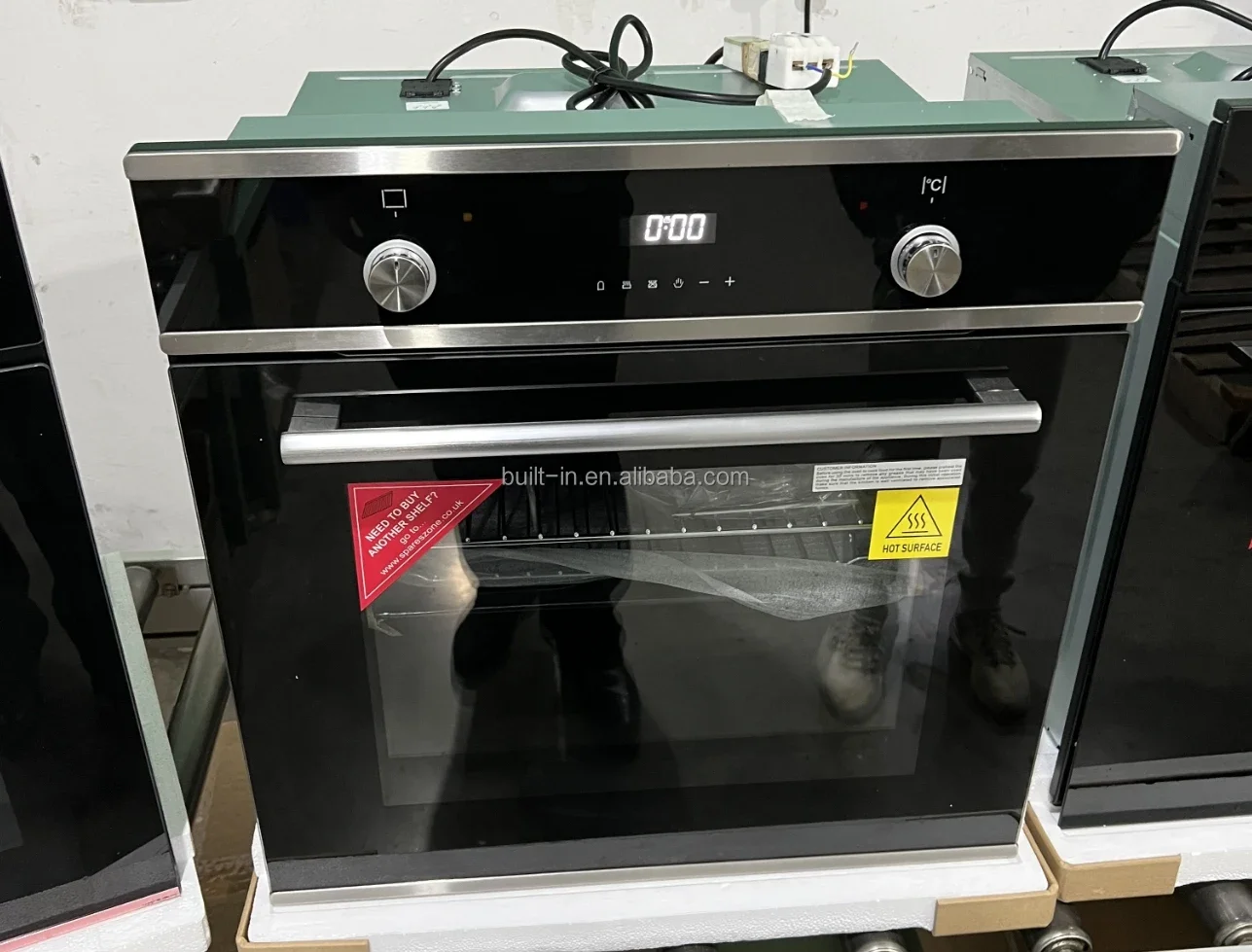 60cm Built-in Electric Oven 9 function , 2 knob , with touch control timer grill oven