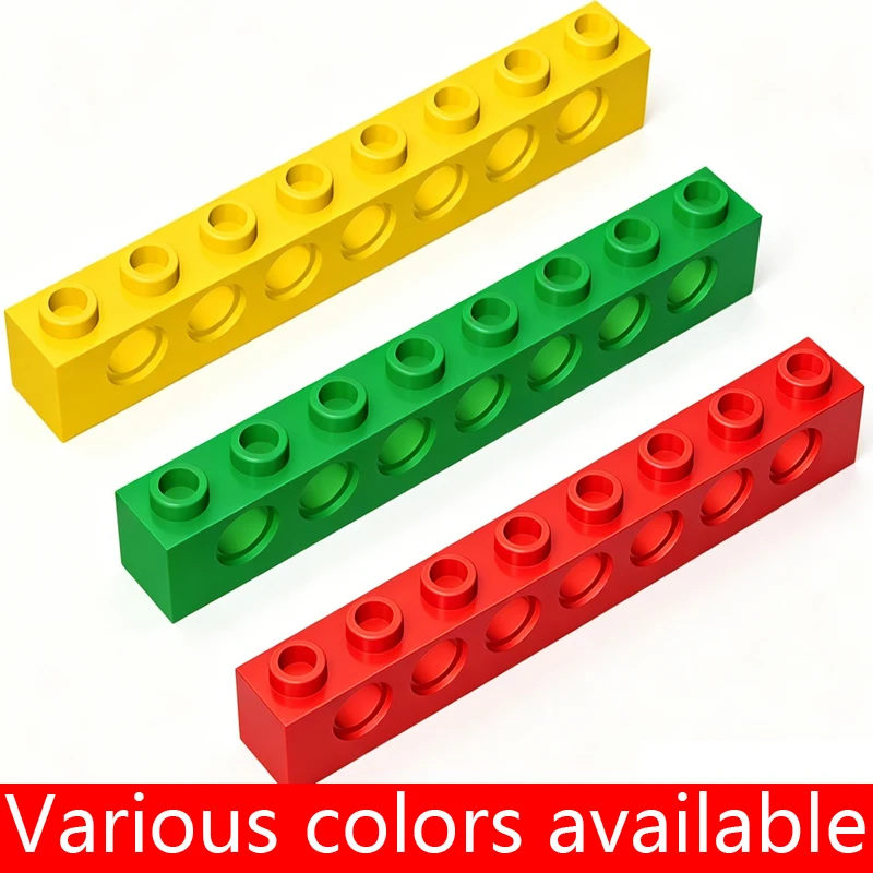 20 Stück 3702 Technische Bausteine 1x8 mit Löchern, Sammlungen von Modularen GBC-Spielzeugen für Technische MOC-Bauwerke